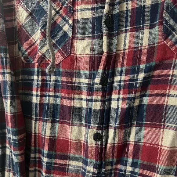 Union Bay Plaid Hooded Flannel Jacket - Picture 3 of 4